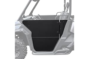 SAUTVS Aluminum Front Half Door Inserts Panels Kit for Can-Am Defender 2016+ Accessories (One Pair)