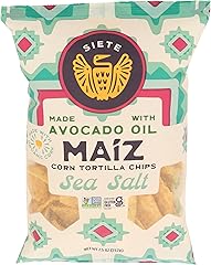 Siete Family Foods, Chips Tortilla Corn Sea Salt Maiz Yellow White, 7.5 Ounce