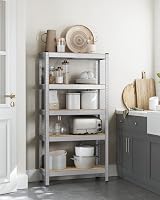 SONGMICS 5-Tier Shelving Unit Set of 2 Steel 650 kg Load 30x75x150 cm view 9