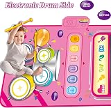 DQMOON 2 in 1 Music Mat for Kids Piano Drum Toddler Toy 1-6 Years view 3