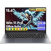 HYPERSTRIX 15.6" Laptop Computer,Win 11 pro Core m3 (up to 3.40 GHz) 16GB RAM 512GB SSD, Ultra-Thin and Lightweight Notebook PC with FHD 1920x1080 Display,Dual Band WiFi 5, BT5.0