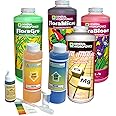 General Hydroponics Flora Grow, Micro, Bloom, Calimagic Quart with pH Control Kit Combo