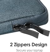 ProElife 13-Inch Laptop Sleeve Navy Canvas Case for MacBook Air 13.6 and Neo 13 view 8