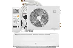 GarveeHome 12000 BTU Mini Split AC/Heating System, 19 SEER2 6-in-1 Inverter Split System Air Conditioners, Ductless Heat Pump Wall Mount AC Unit Cool Up to 750 Sq. Ft, Installation Kits, 230V