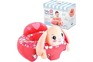 LIBSIT Baby-Sofa-Chair-Floor-Seat Baby-sit-me-up-Floor-seat Baby Learn Sitting Support Seats for Babies Pillow Bouncers Portable Bouncy Plush Cute Seat Cushion for 4-16 Months Toddler (Grabbit)