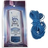 Wool Radzyner Tekhelet Tzitzit Strings Made in Israel by Radzyn Chassidim Techelet Thread (4ct.)&hellip; (Thin Tekhelet)