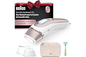 Braun Smart IPL, Skin i·Expert Pro 7: at Home Laser Hair Removal, Permanent Visible Hair Reduction, Holiday Gifts for Women and Men with Free App, Vanity Case, Venus Razor, 3 Smart Heads, IPL7243