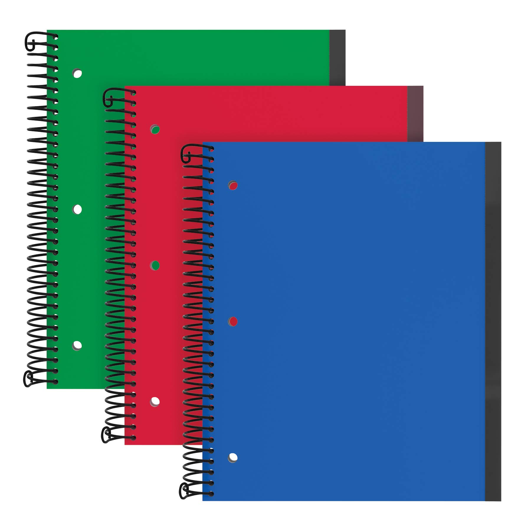 Oxford Spiral Notebook 3 Pack, 3 Subject, College