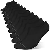 wernies 10 Pairs No Show Socks Men Low Cut Ankle Short Casual Thin Invisible Socks with Non Slip Grips
