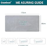 Granbest Super Soft Thick Sofa Seat Cushion Cover Non-Slip Grey 3 Seater view 7
