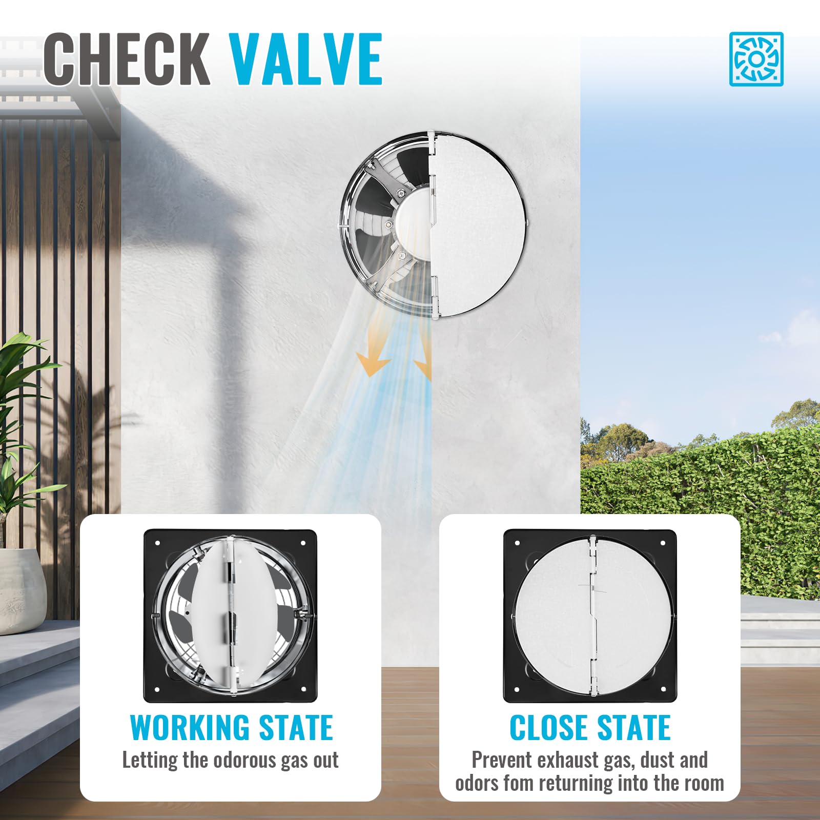 Mua 6in Kitchen Exhaust Fan Wall Exhaust Fan Through the Wall Extractor ...
