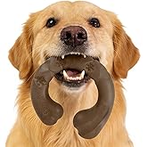 Funnbite Tough Dog Toys for Aggressive Chewers, Bacon Scented & Curved Nylon Bone to Keep Them Busy, Durable Chew Toy for Medium & Large Breeds (25-80 lbs)