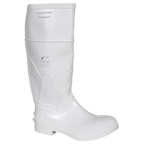 DUNLOP DUNLOP Protective Footwear, Plain Toe White Safety Lock