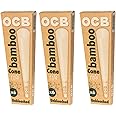 OCB Bamboo Cone - Unbleached 1 1/4 Size Cone - 3 Pack Deal