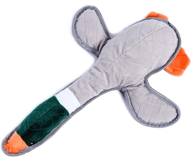 Petface Tough Duck Plush Dog Toy 48 cm Durable Squeaker