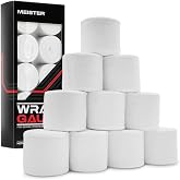 Meister Wrap Gauze Rolls - Triple-Woven Thick Cotton 15yd x 2" - White - 10 Rolls