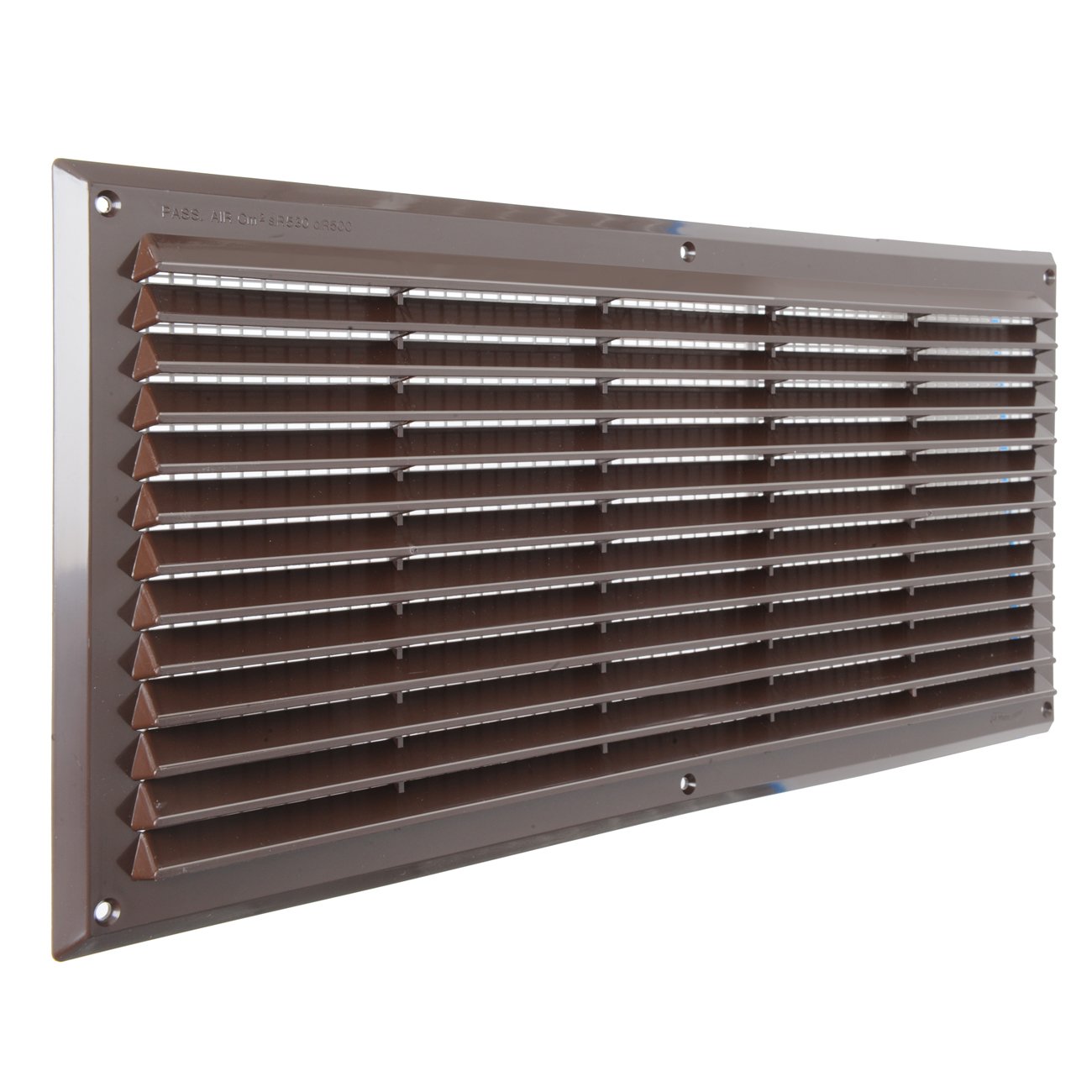 The Ventilation AR5023 M-Y Grid Plastic Rectangular Overlapping Brown 500 x 227 mm