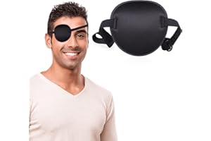 Fezog 3D Eye Patch for Adults, Adjustable Eye Patches for Right or Left Eye, Amblyopia Lazy Eye Patches (1 Pcs)