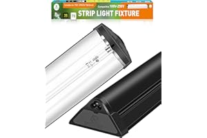REPTI HOME T5 UVA UVB Reptile Light Combo Kit(100V-250V Wide Voltage), Reptile Light Fixture with UVB 10.0 Fluorescent Tube, 39W UVA UVB Lamp Bulb for Bearded Dragon Tortoise