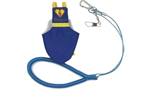 NABOO Bird Diapers,Flight Suit Clothes,Animal Incontinence Protector with 90 in Meter Flying Leash Superbird Blue,130-150 mmx60 mm,Large