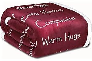 WOLF CREEK BLANKET Co. - Compassion Blanket - (50X65) Strength Courage Super Soft Warm Hugs, Get Well Gift Blanket Healing Thoughts Positive Energy Love & Hope & Fluffy Comfort