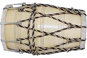 SCEXPORTS New Handmade Dholak for Bhajan and Kirtan india Traditional Dholak (Cream)