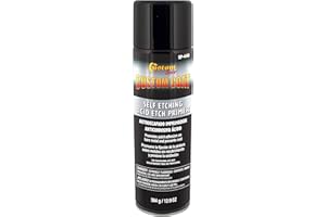 Custom Shop Self Etching Primer Spray - 12.9oz Gray Acid Etch Primer for Metal, Aluminum & Stainless Steel - Fast Drying Automotive Etching Primers, Pre Truck Bed Liner Primers for Bare Metal