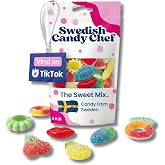Swedish Candy Sweet Mix, Fruity Gummies, Skulls &amp; More 1/2 LB | Imported from Sweden, Sweet &amp; Fruity, Soft Gummies, Skulls, Resealable Bag