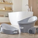 Shnuggle Baby Bath Brush Soft Silicone Bristles Grey Cradle Cap view 8