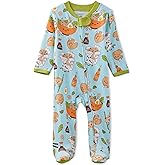 Butterblu baby-boys Scout Sleep & Play 100% Organic Cotton Footed Zip Front Sleeper Pajamas for Baby Boys