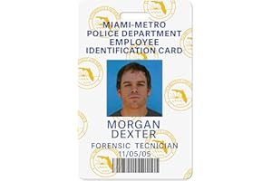 BADGEZOO Dexter Morgan ID Badge PVC Movie Prop (Dexter)