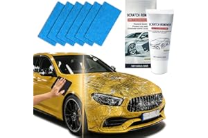 Huotwoe Nano Sparkle Cloth Car Scratch Remover 6PCS, Multi-Purpose Nano Magic Cloth Easily Removes Light Scratches, Swirls&Water Spots, Car Scratch Repair Kit for All Vehicle Colors-Blue