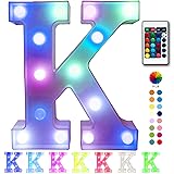 Pooqla Colorful LED Marquee Letter Lights with