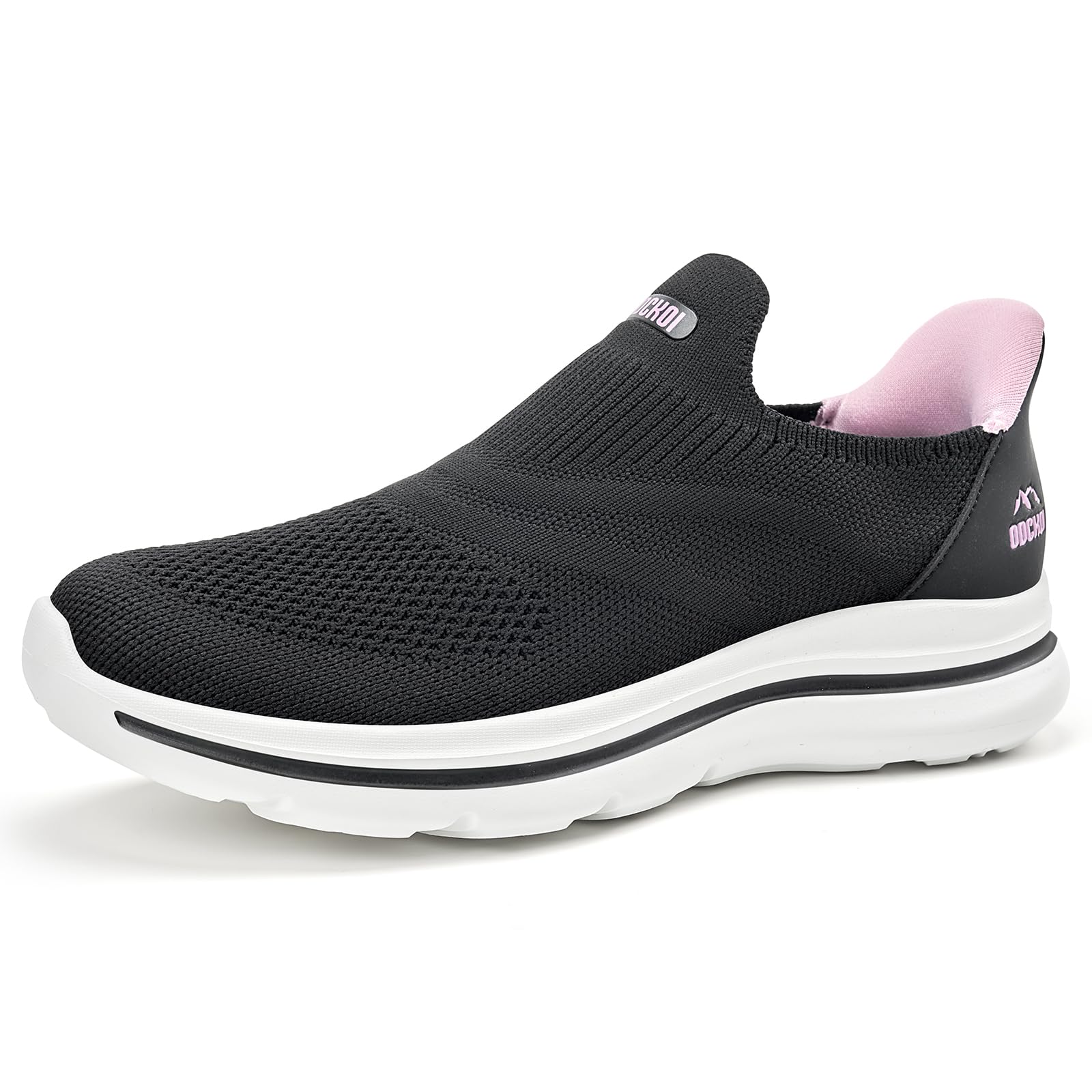 ODCKOI Slip on Damen Sneakers Bequem Atmungsaktiv Walkingschuhe Damen Leicht Jogging Fitness Turnschuhe-HEIBAI-41 2