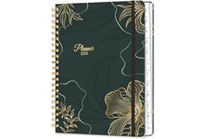 Lonely Oak 2026 Planner, A5 Agenda Daily Planners with Tabs, Spiral Bound Calendar 2026 Planner, Weekly and Monthly Organizer