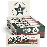 Rello Chocolate Crunch Protein Bars, 20g Protein, 1.2g Creatine, 12 Count | 9g fiber; 10g collagen, made with grass-fed beef tallow; no artificial flavors; sweetened with honey; gluten &amp; seed oil free.
