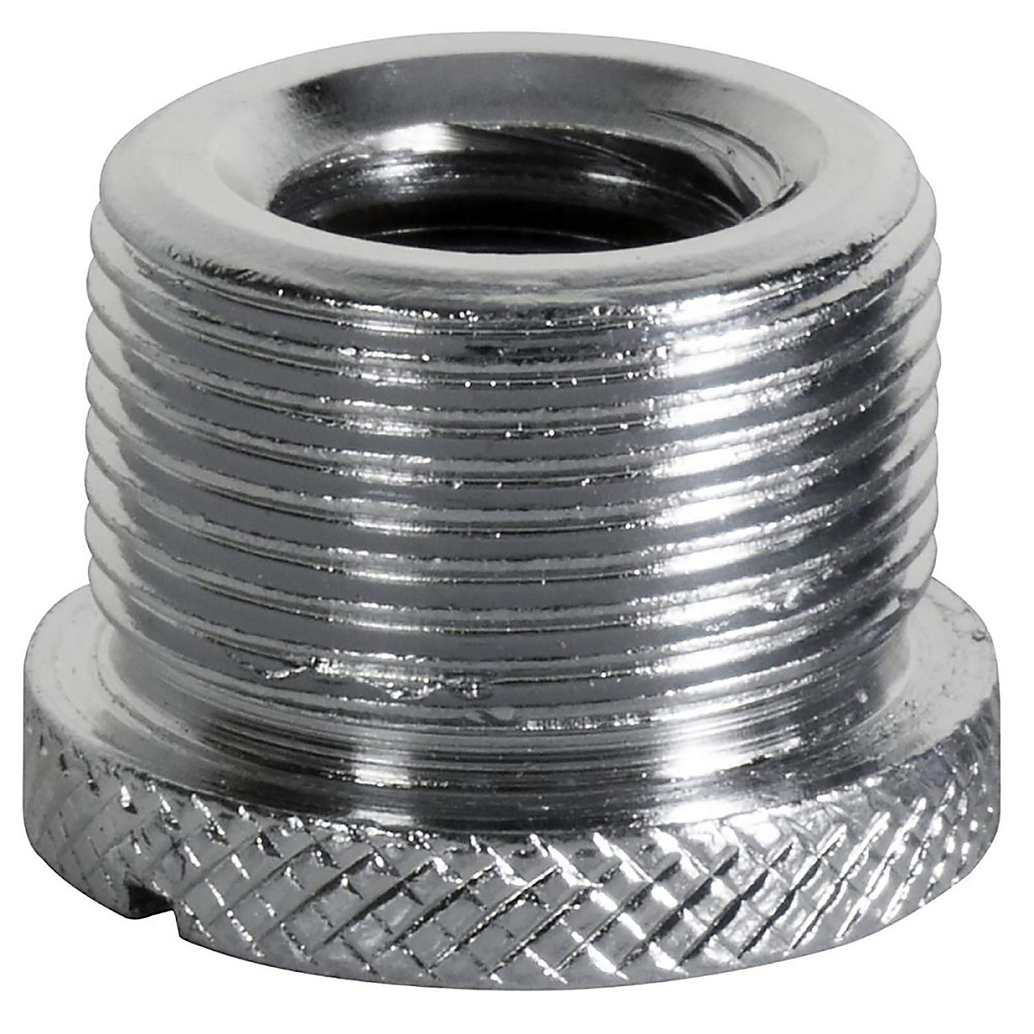 OnStage On-Stage MA-300 5/8" Male to 3/8" Female Knurled Mic Screw Adapter, 2 Pieces