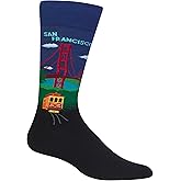 Hot Sox Men's Fun Sports and Athletics Crew Socks (1-Pair)