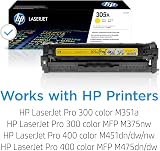 HP CE412A 305A Yellow Original LaserJet Toner Cartridge Single Pack 2600 Pages view 2