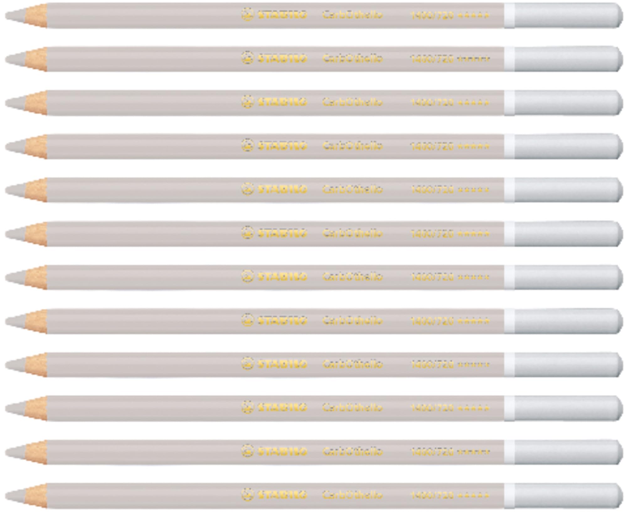 STABILO CarbOthello - Chalk-Pastel Pencil - Pack of 12 - Cold Grey 1