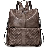 sqlp Daily Use Backpack Purse for Women Vegan Leather Travel Back Pack Fashion Multipurpose Design Shoulder Bags Handbag