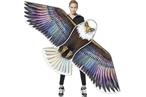 HONBO Eagle Kites for Adults and Kids,Easy to Fly for Beach Trip, Outdoor Activities-Wingspan 73”-200ft Line with Swivel-Bonus Durable Polyester Bag