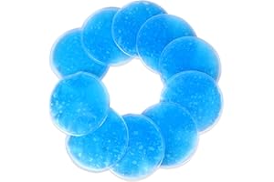 UPEOXT 10 Pack Reusable Gel Ice Packs, Small Round Hot Cold Compress for Injuries, Soft Ice Pack, Flexible Heat Therapy, Cool