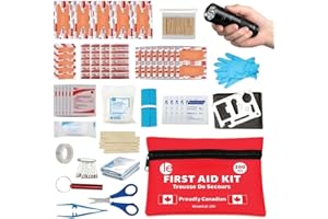 LEAL ENTERPRISE 200-Piece First Aid Kit, Survival kit, Water-Resistant Nylon, Compact, for Camping Hiking Sports,Work, Home, 