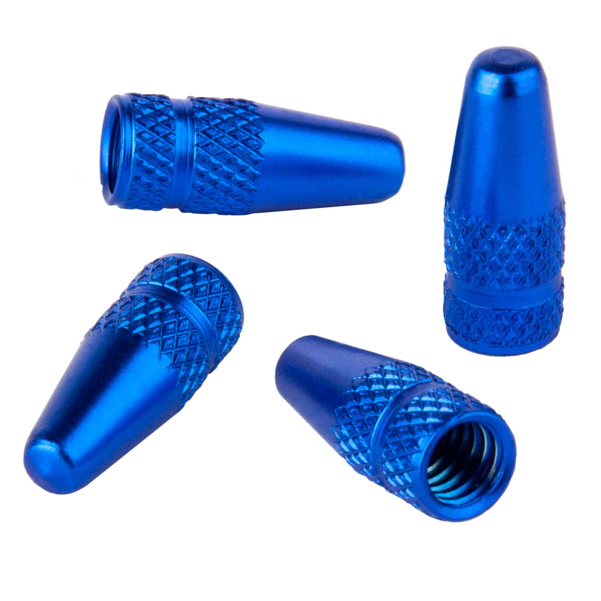 Bike Bits Presta Caps (Blue, Pocket Rocket)