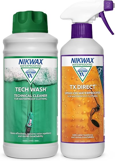Nikwax Tech Wash 1L + TX.Direct Spray 500ml Twin Pack