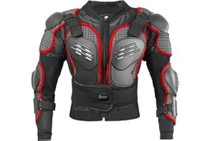Reomoto Kids Motorcycle Jacket Dirt Bike Gear,Children Motorcycle Full Body Armor Jacket for Cycling MTB ATV Skate Ski