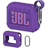 XEGIMOR Silicone Cover Case Compatible with JBL Go 4 Ultra Portable Bluetooth Speaker, Soft Skin Sleeve for JBL Go 4 Pro Sound Speaker Accessories(Purple Case)