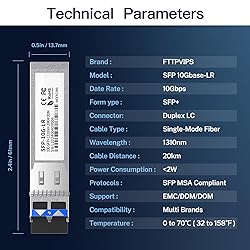 10Pack SFP+ LC 10GBase-LR Transceiver - 10G Single