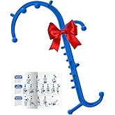 Cubetoou Back and Neck Massager for Pain Relief Deep Tissue, Upgraded Full Body Trigger Point Cane Massage Tools, Massage Stick Pressure Point Hook, Muscle Knot Remover Tool (Blue)